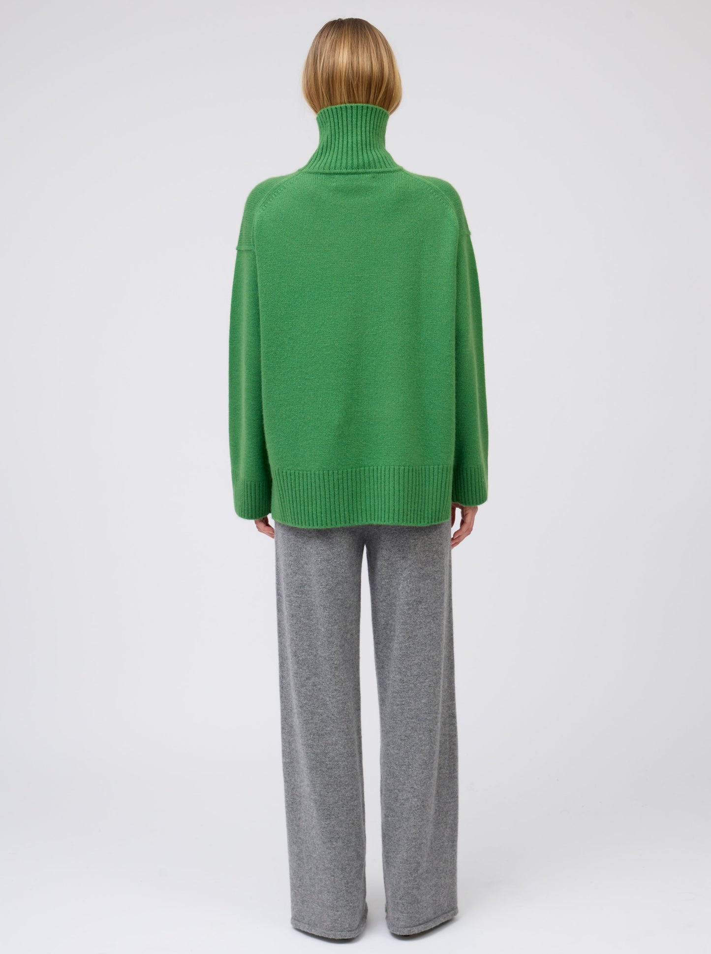 Pine Green AW25 Oversized Roll Neck Jumper