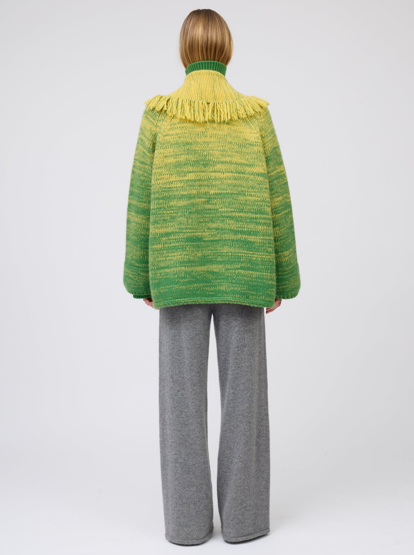 Yellow/Pine Green Cashmere Pimp Jacket