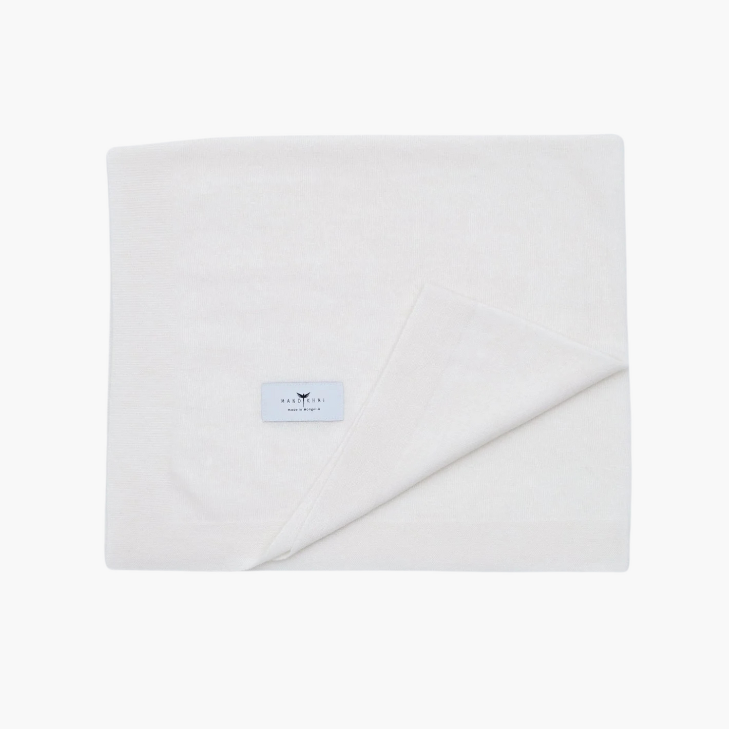 Front white baby cot cashmere blanket