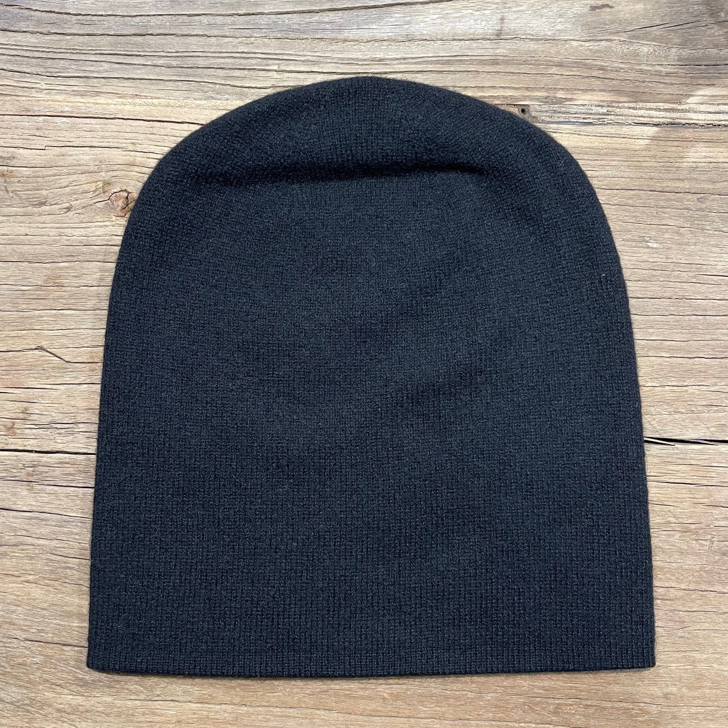 Black Cashmere Knit Hat