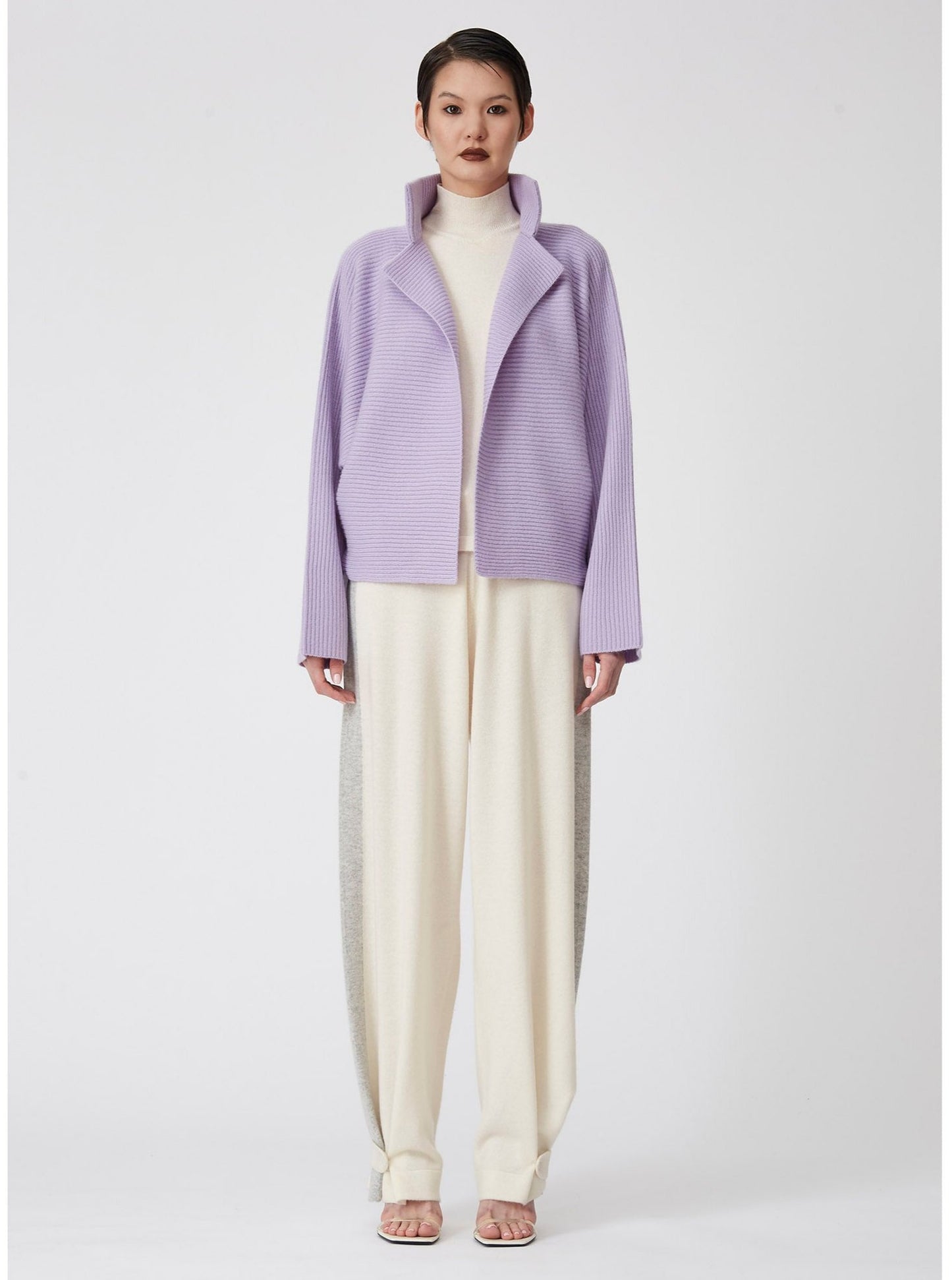 Light Purple Kimono cashmere Knit Jacket