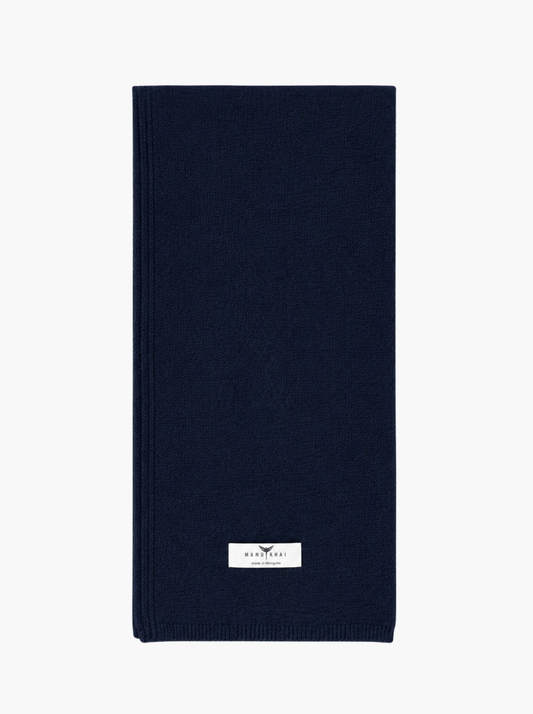 Navy cashmere scarf 