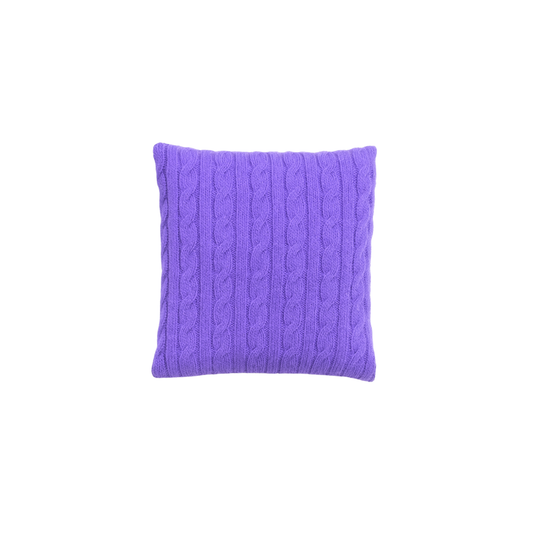 purple cable knit