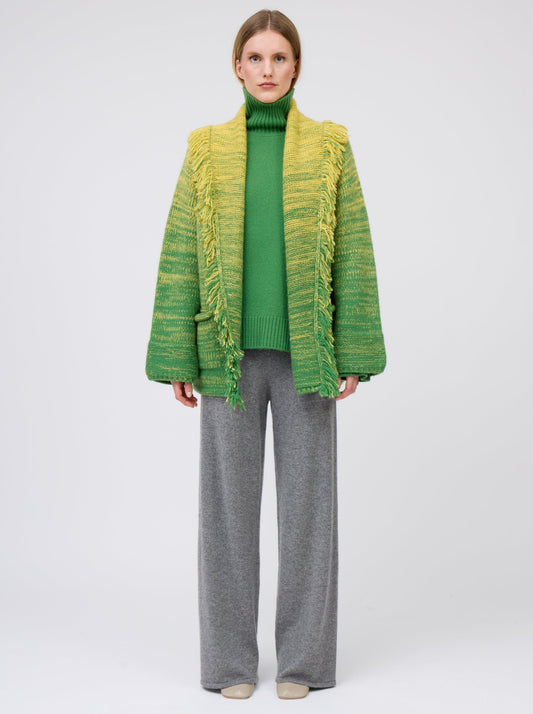 Yellow/Pine Green Cashmere Pimp Jacket