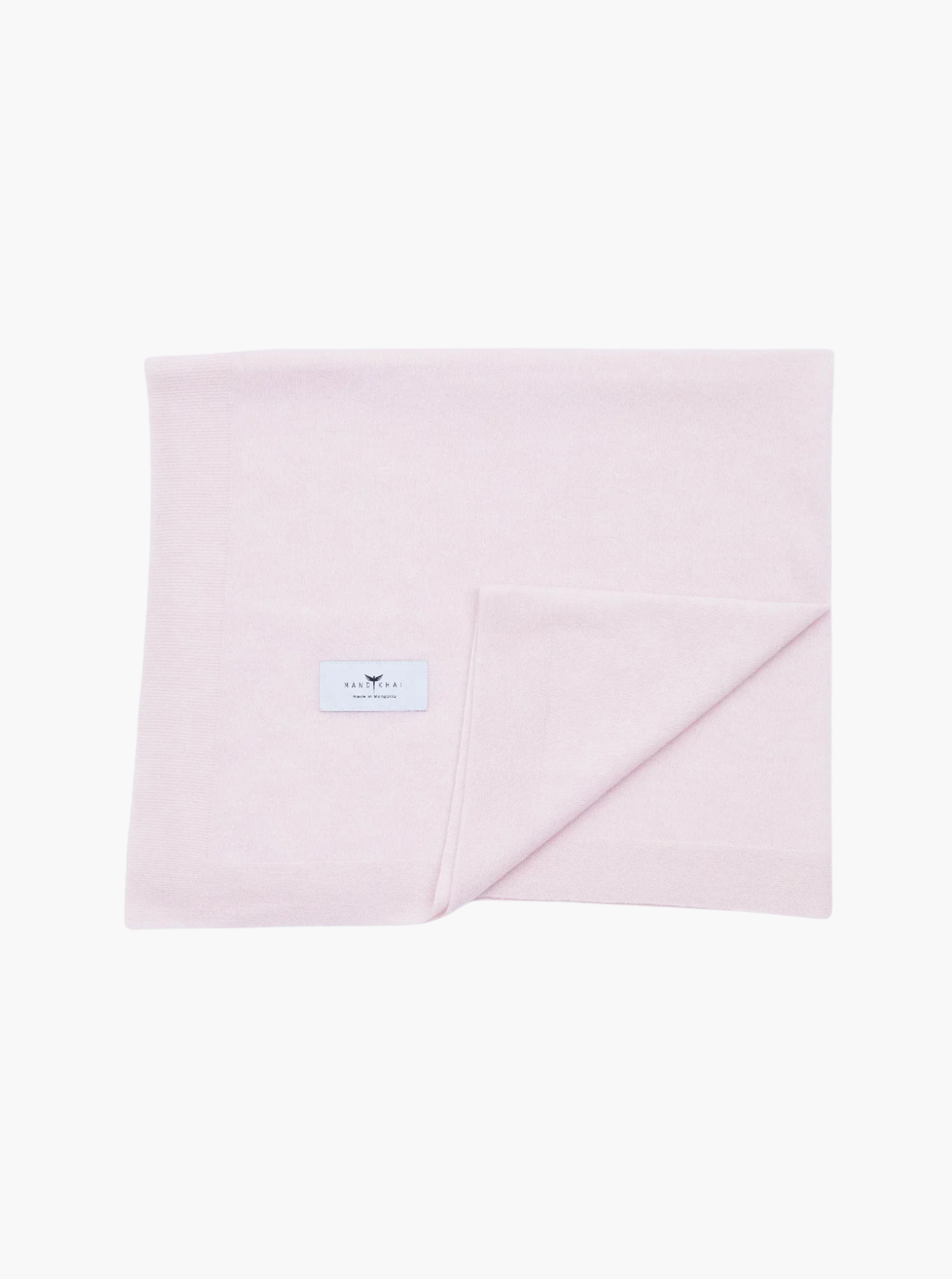 Front light pink cot cashmere blanket