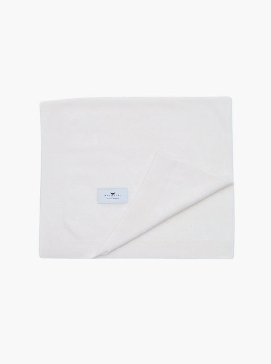 Front white baby cot cashmere blanket