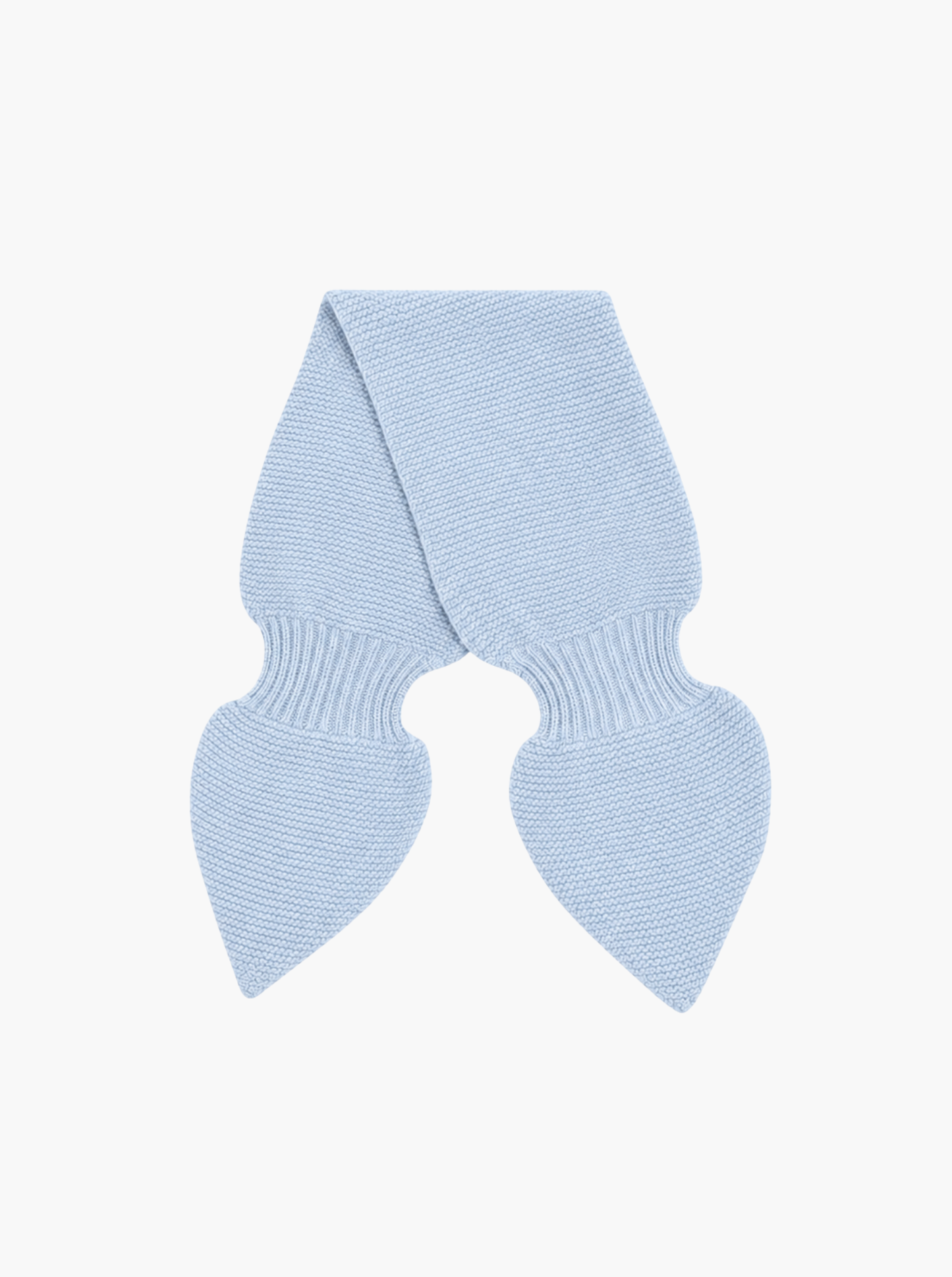 Light blue cashmere small neck scarf 