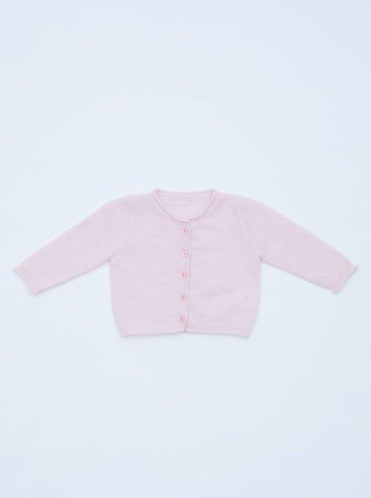 Light pink baby cashmere cardigan