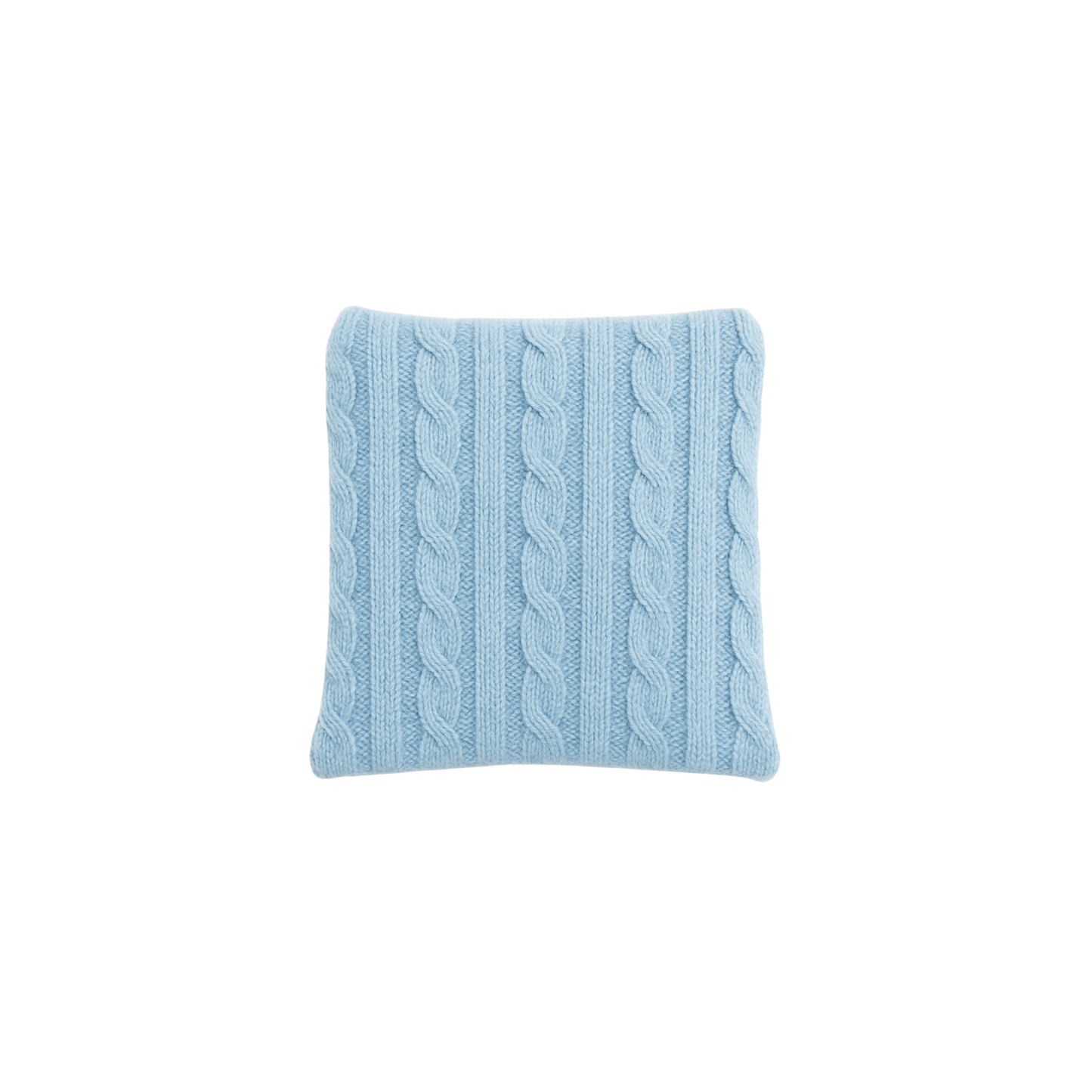 Light Blue Cable Knit Mini Lavender Cushion
