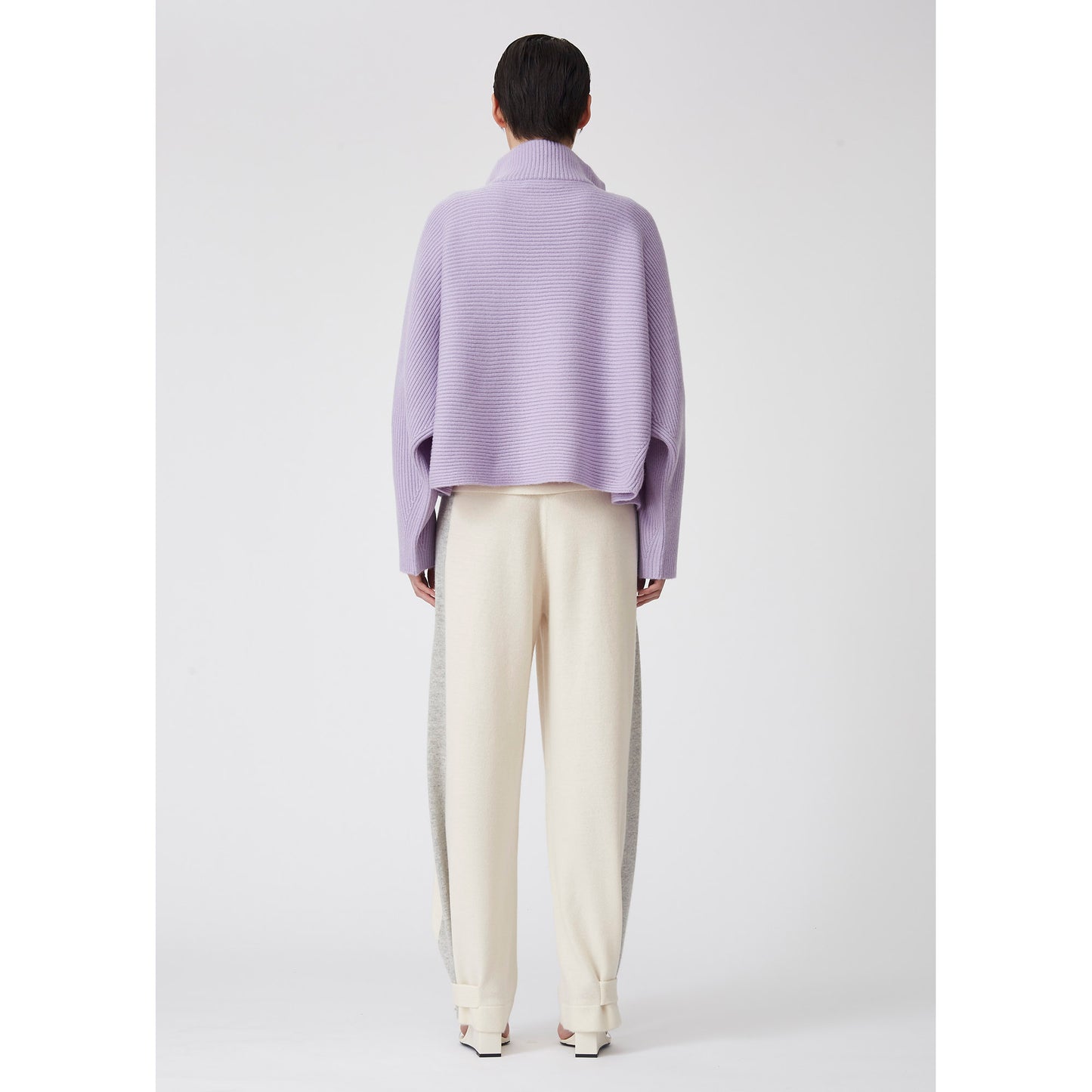 Light Purple Kimono cashmere Knit Jacket