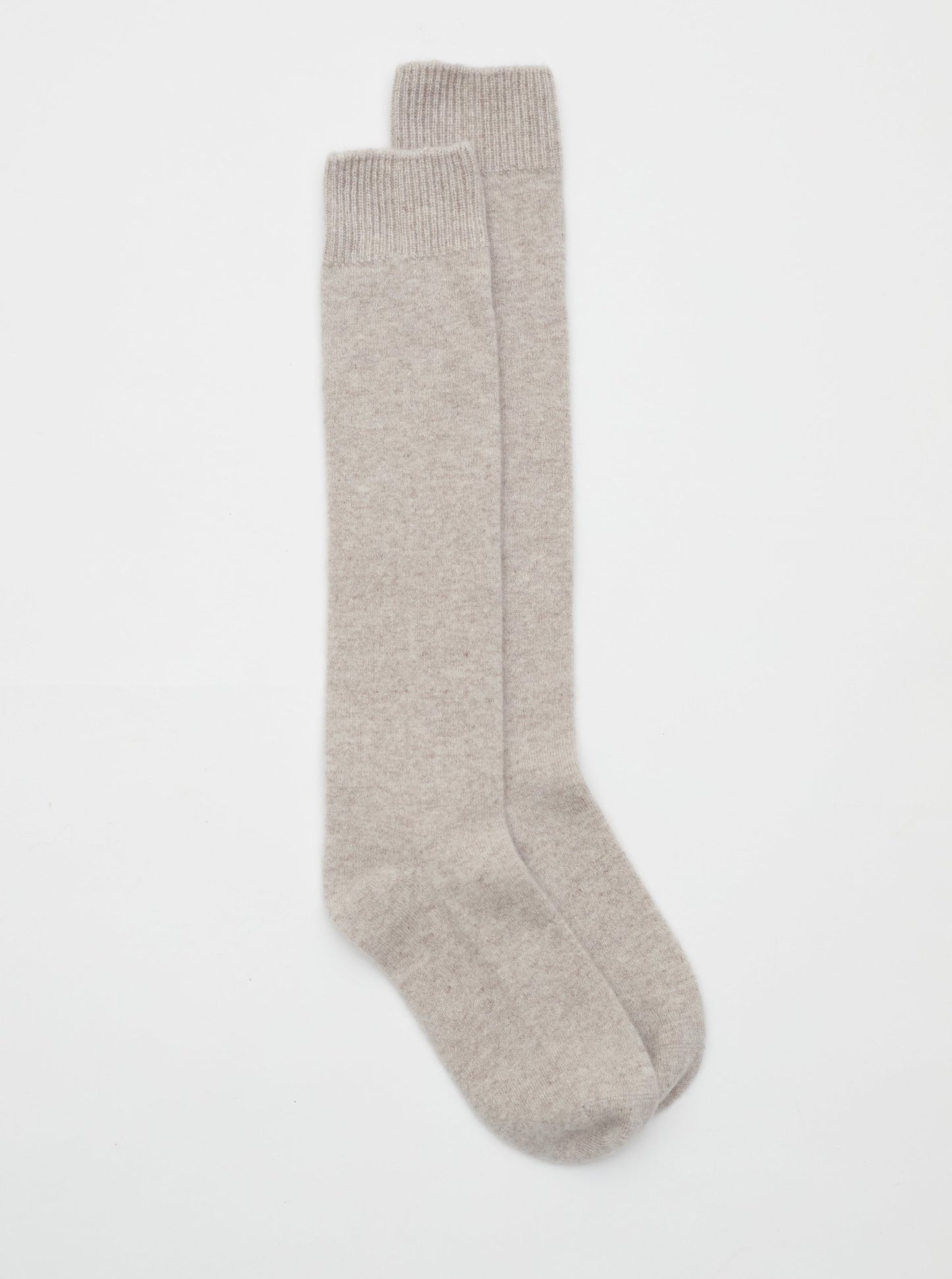 New Beige Cashmere Long Socks