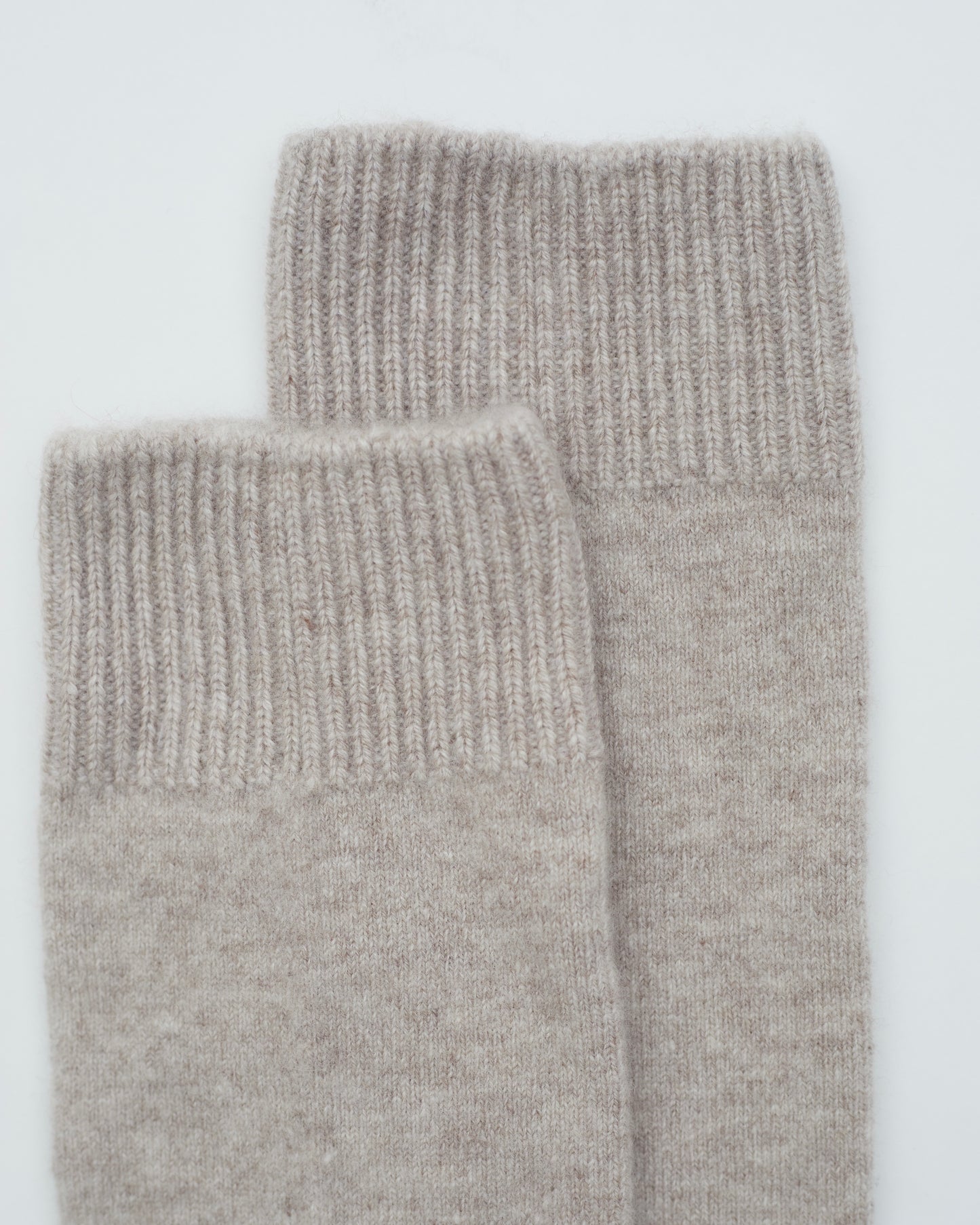 New Beige Cashmere Long Socks