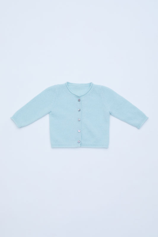 Mint Green baby cashmere cardigan