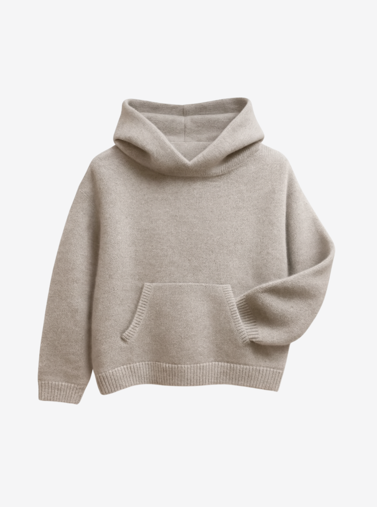 new beige cashmere baby hoodie