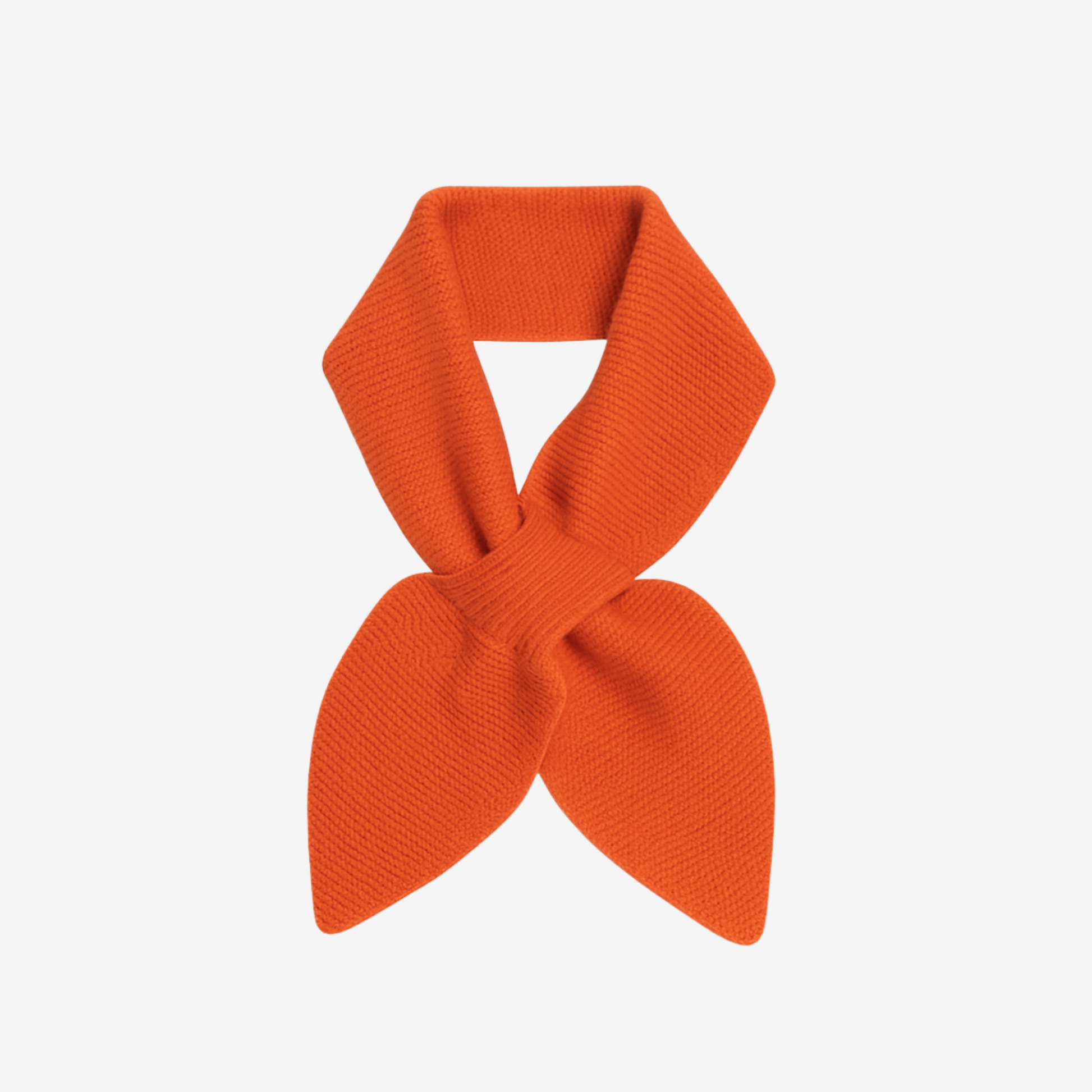 orange mongolian cashmere neck scarf