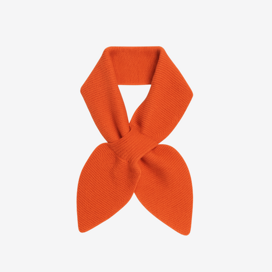 orange mongolian cashmere neck scarf