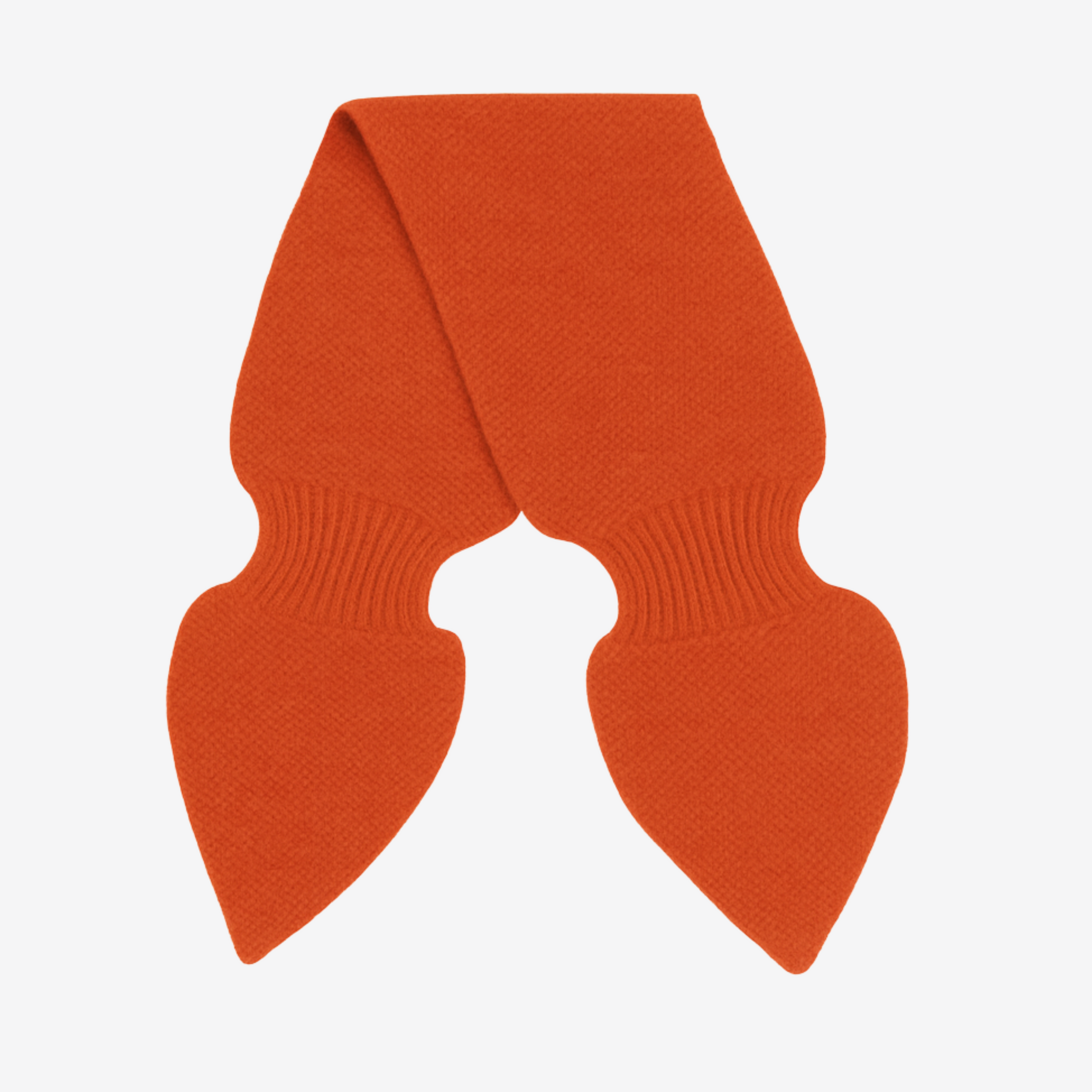 orange mongolian cashmere neck scarf