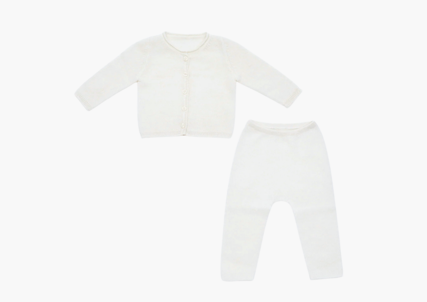 white baby cashmere set